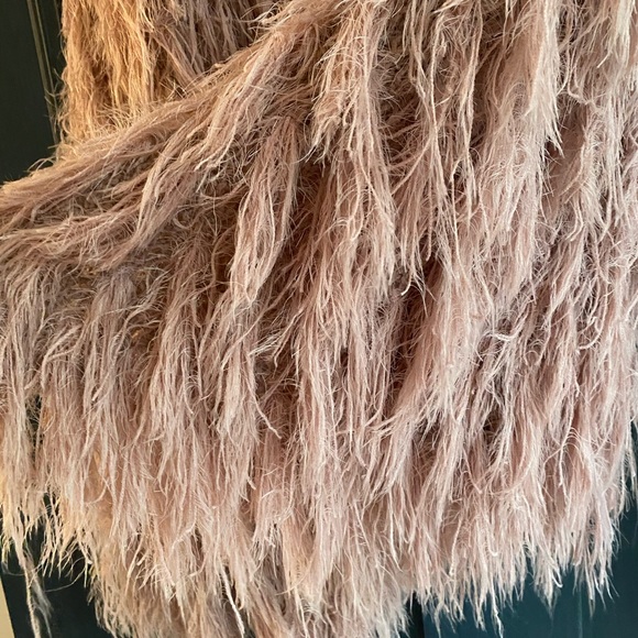 J.O.A Shaggy Fuzzy Fluffy Pink Cardigan - Picture 10 of 11